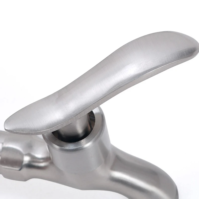 Настенный кран для стиральной машины удлиненный из нержавеющей стали G1/2 резьбы