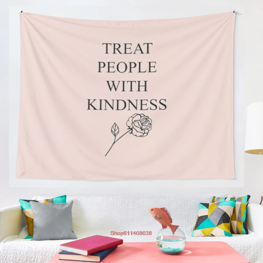 Относиться к людям с доброте цветком гобелен Одеяло постельное покрывало для