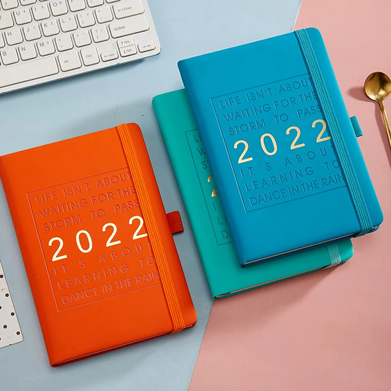 2022 Planner Notebooks Super Thick PU Leather Cover Planner/Agenda/Journal noteboos School & office supplies Bullet Stationery |