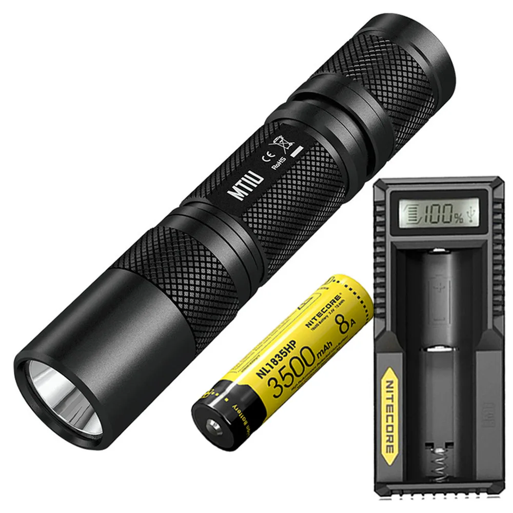 NITECORE MT1U UV Flashlight 900mW 365nm wavelength cold light source handy ultraviolet outdoor torch searching rescue light - Испускаемый цвет: MT1U NL1835HP UM10