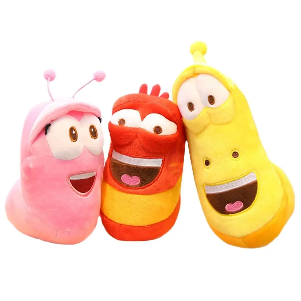 

3pcs/lot Korean Anime Fun Insect Slug Creative Larva Plush Toys Cute Stuffed Worm Dolls for Children Birthday Gift Hobbies