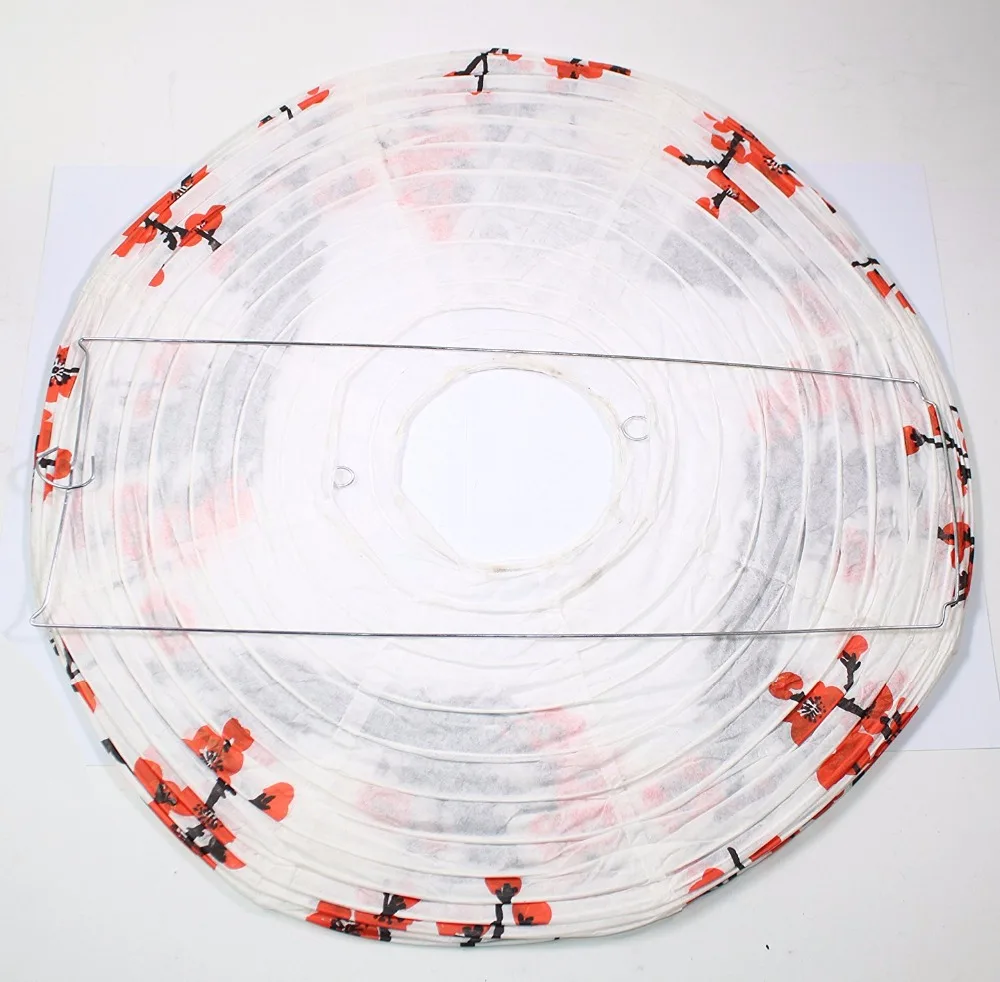 Бумажные фонари Красной сакуры 3 шт./лот 16 дюймов 40 см бумажные фонарики в