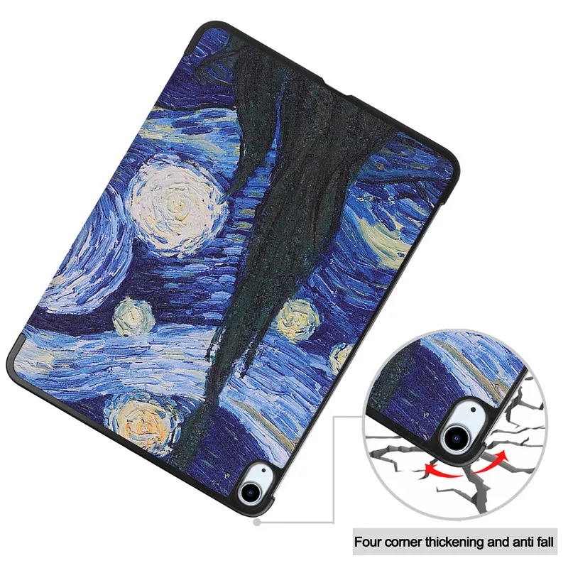 

For iPad Air 4 2020 Case PU Leather Magnetic Hard PC Back Cover For Funda iPad Air 4 Air4 10.9 Case Tablet