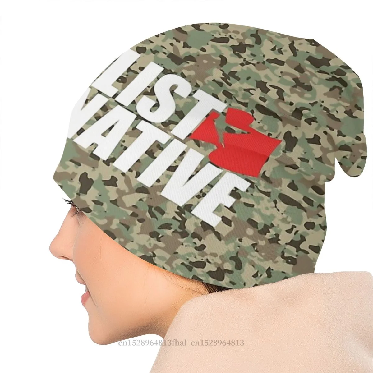 

SA Logo Bonnet Homme Winter Warm Knitting Hat Camo Camouflage Army Skullies Beanies Caps For Men Women Creative Cotton Hats
