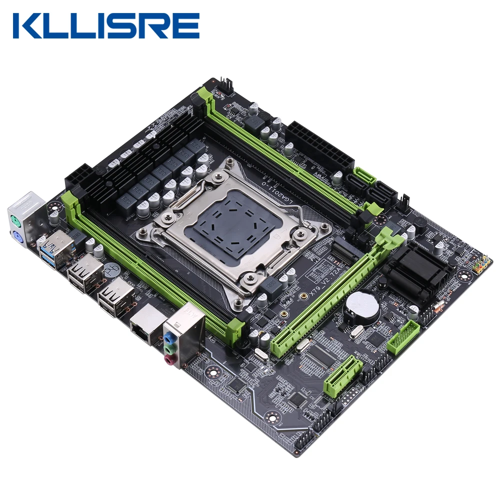 Чипсет Kllisre X79 материнская плата USB3.0 LGA2011 ATX SATA3 PCI E NVME M.2 SSD поддержка памяти REG ECC и