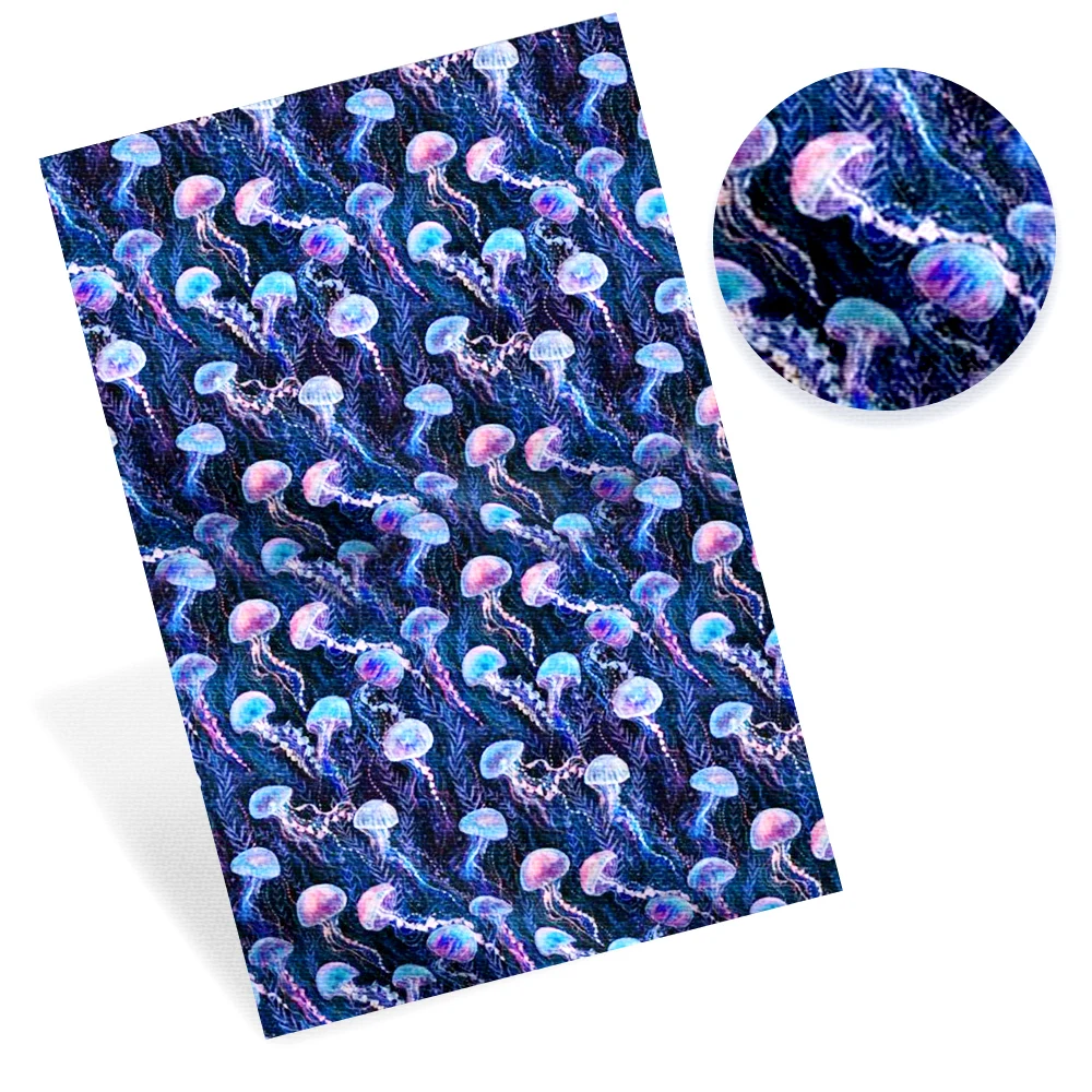 IBOWS листы из искусственной кожи с принтом в виде Медузы|Ткань| |