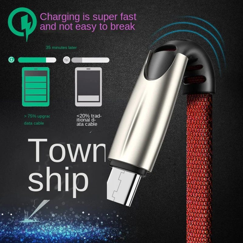 Популярный Стиль цинковый сплав линия передачи данных Android Type c зарядки быстрая