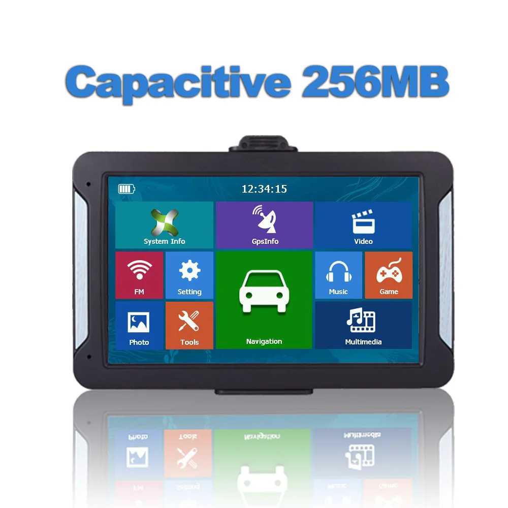 Katарина 7 &quotHD 8G 256 Мб емкостная Автомобильная GPS навигация FM Bluetooth AVIN новейшие