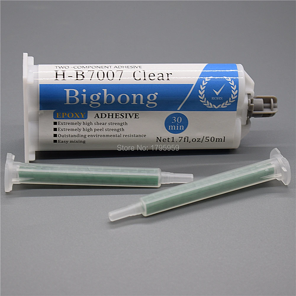 10 шт. статические смешивающие сопла с 5 эпоксидной смолы клей 50 мл сильные клеи 1:1