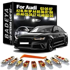 Светодиодсветодиодный ламсветильник для салона Audi A3 8L 8V 8P A4 B5 B6 B7 B8 A5 A6 C5 C6 C7 A7 A8 D2 D3 Q3 Q5 Q7