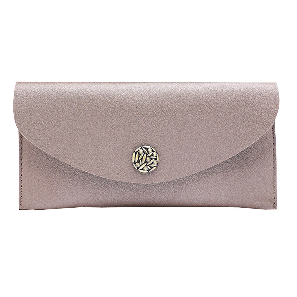 Вместительный кожаный мужской кошелек Женский Длинный тонкий женский держатель