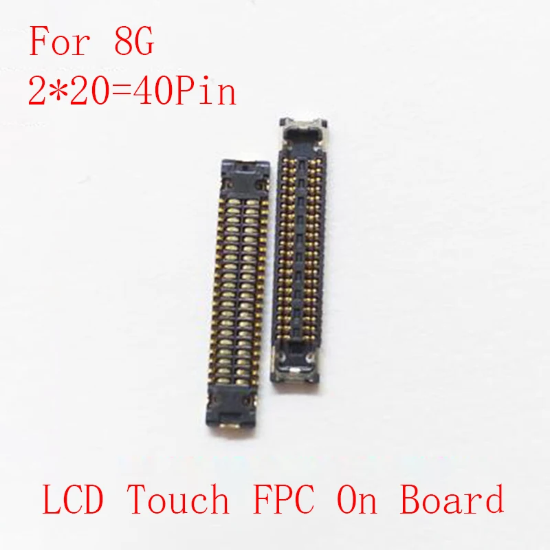 2pcs LCD Display Home Button Fingerprint Socket USB FPC For iPhone 7 8 Plus 7P 8P 3D Touch Screen FPC Connector On Motherboard