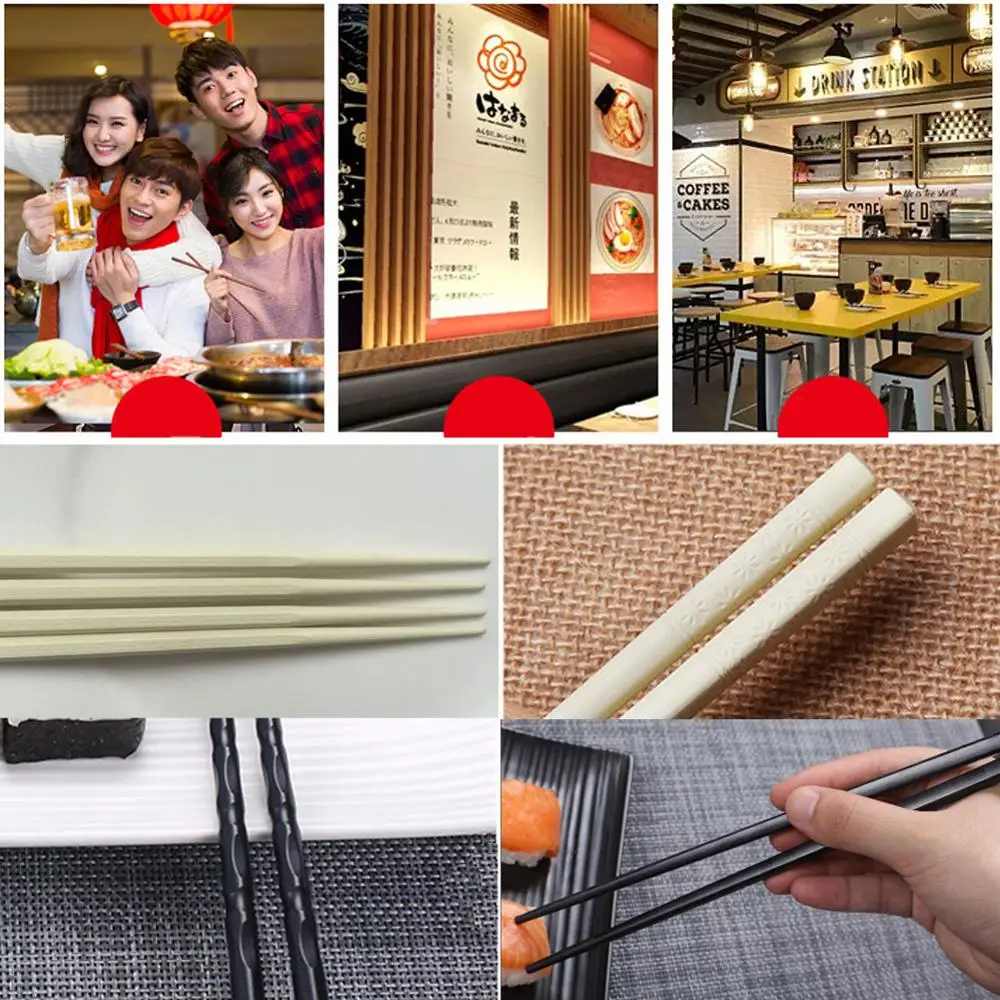 Практичные 1 пара сплав японские палочки для Суши Палочки еды многоразовые кухня