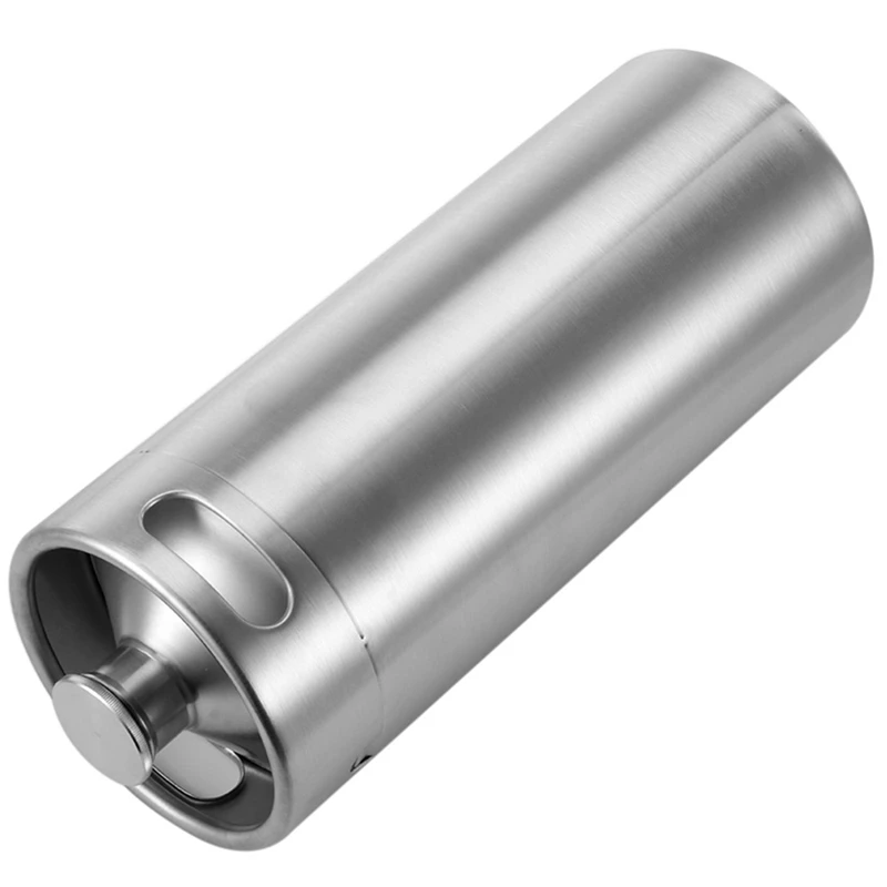 

4L Stainless Steel Growler Mini Keg Beer Growler Leak Proof Top Lid Beer Bottle Home Brewing Making Bar Tool