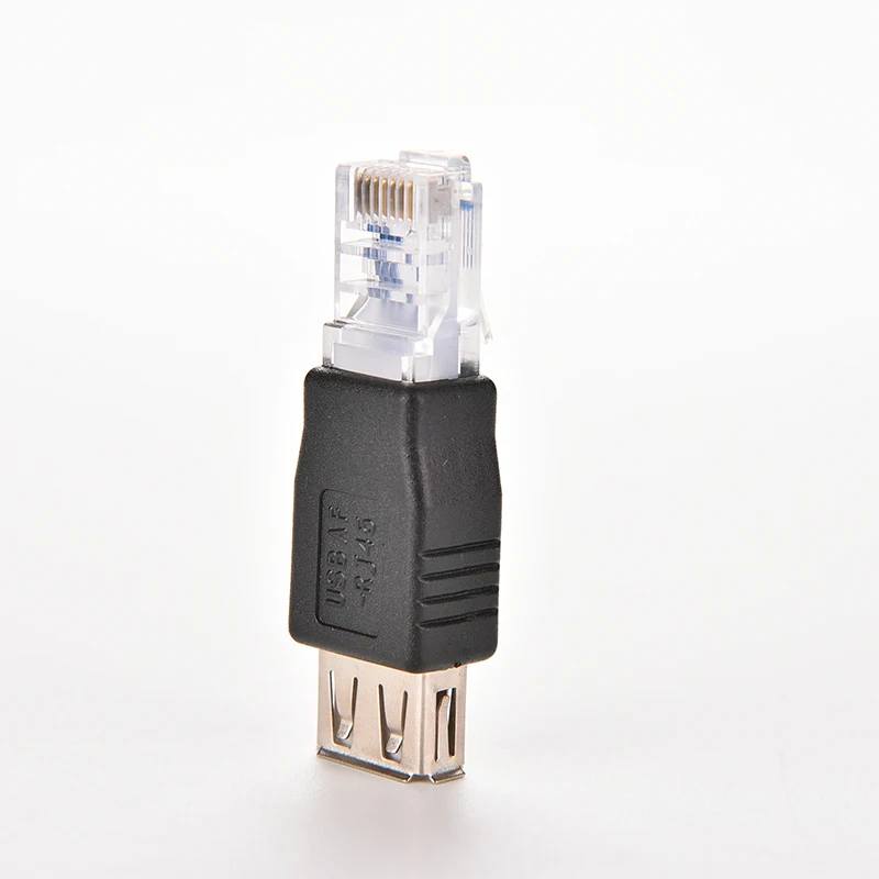 Переходник RJ45 (штекер) на USB AF (гнездо) сетевой адаптер LAN Ethernet штекер