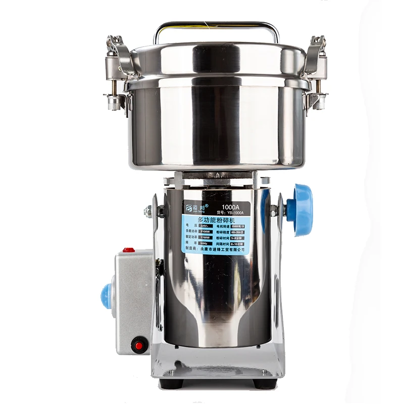 

220V 1000G 3100W Powder Crusher New Swing Type Coffee Grinder Flour Chinese Herbal Medicine Powder Mill