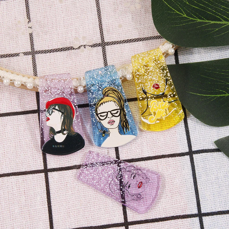 

2 шт. красота голова трехмерный рельеф ручной работы изготовление сережек разъемов DIY кулон ювелирных изделий Компоненты подвески