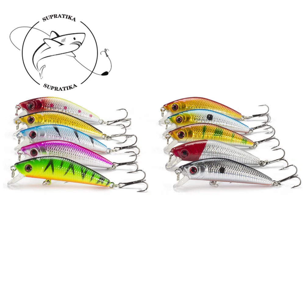 

8PCS/lot Isca Artificial Sea Fishing Bait 6# Hook 70mm/8.5g Jigging Wobbler Angler's Favorite Bait For Lake River Fishing Lures