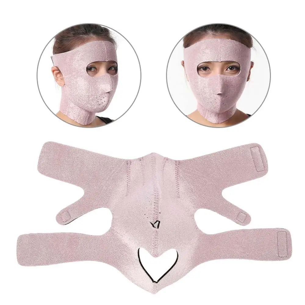 

V Face Slimming Mask Thin-Face Bandages Face Slim Lifting Belts Neck Lift Up Bandage Posture Correction Sleeping Face Belt Tools