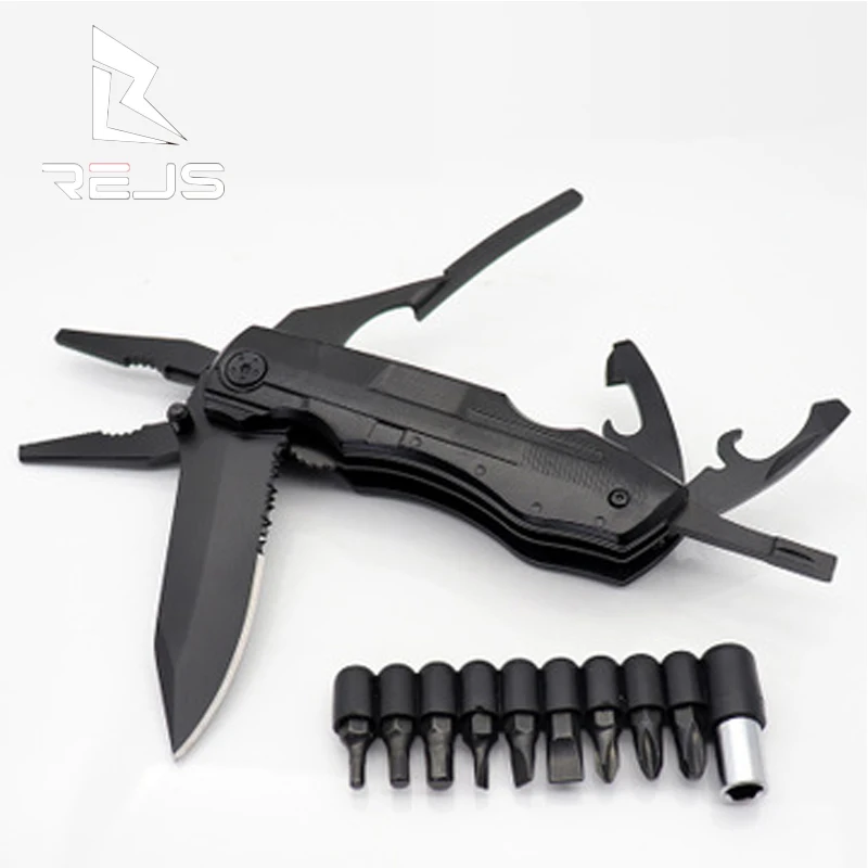 

Multi Knife Folding Blade Knife Stainless Steel Knife Multi-Function Pliers Outdoor Camping Self-Defense Knife Pocket Knife