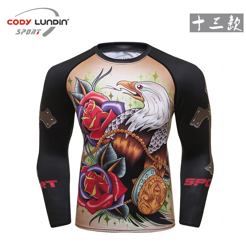 Футболка мужская Спортивная с длинным рукавом компрессионная быстросохнущая