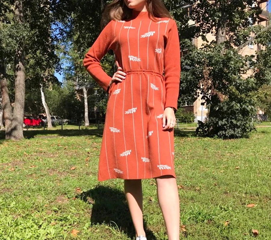 Шикарные осенне зимний свитер платье Женская водолазка с длинными рукавами