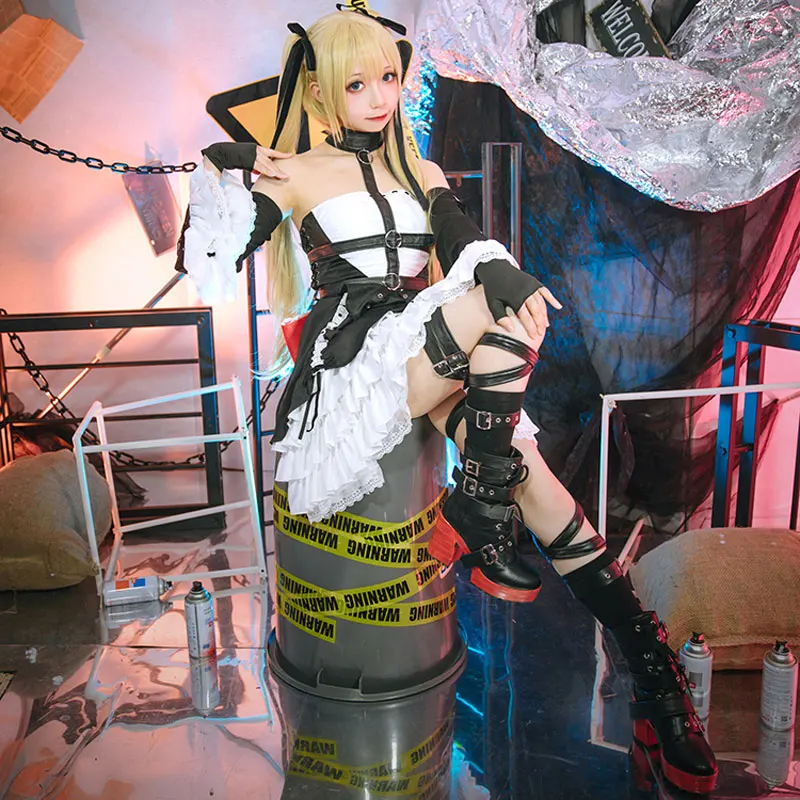 Игра Azur Lane живой или мертвый Marie Роза карнавальный костюм прекрасный платье