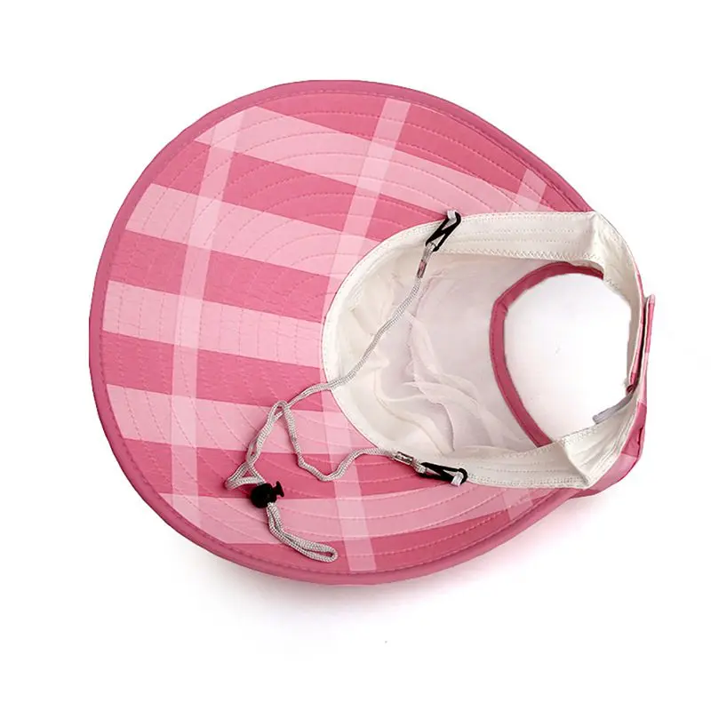 Летняя женская кепка с козырьком складная Регулируемая Кепка широкими полями и