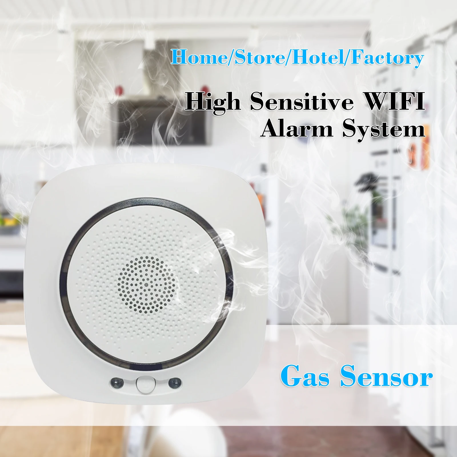 Детектор Утечки горючего газа Smart Life Tuya Wi-Fi сетевой детектор утечки природного