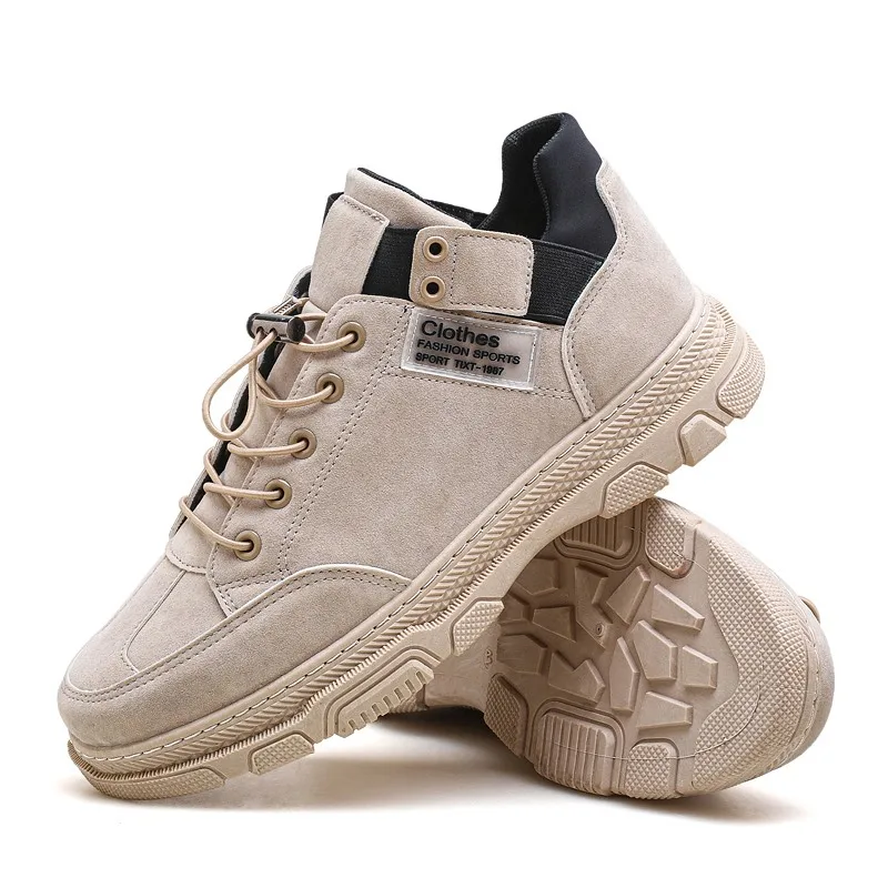 

New vogue men'S shoes autumn and winter outdoor leisure single shoes low-top thick-soled leather men'S sports shoes/YG-MR9981