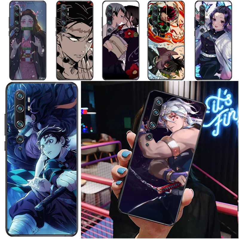 

Demon Slayer Kamado Nezuko Agatsuma Zenitsu Kamado Tanjirou Kimetsu No Yaiba Phone Case For Xiaomi CC9 Pro CC9e Funda