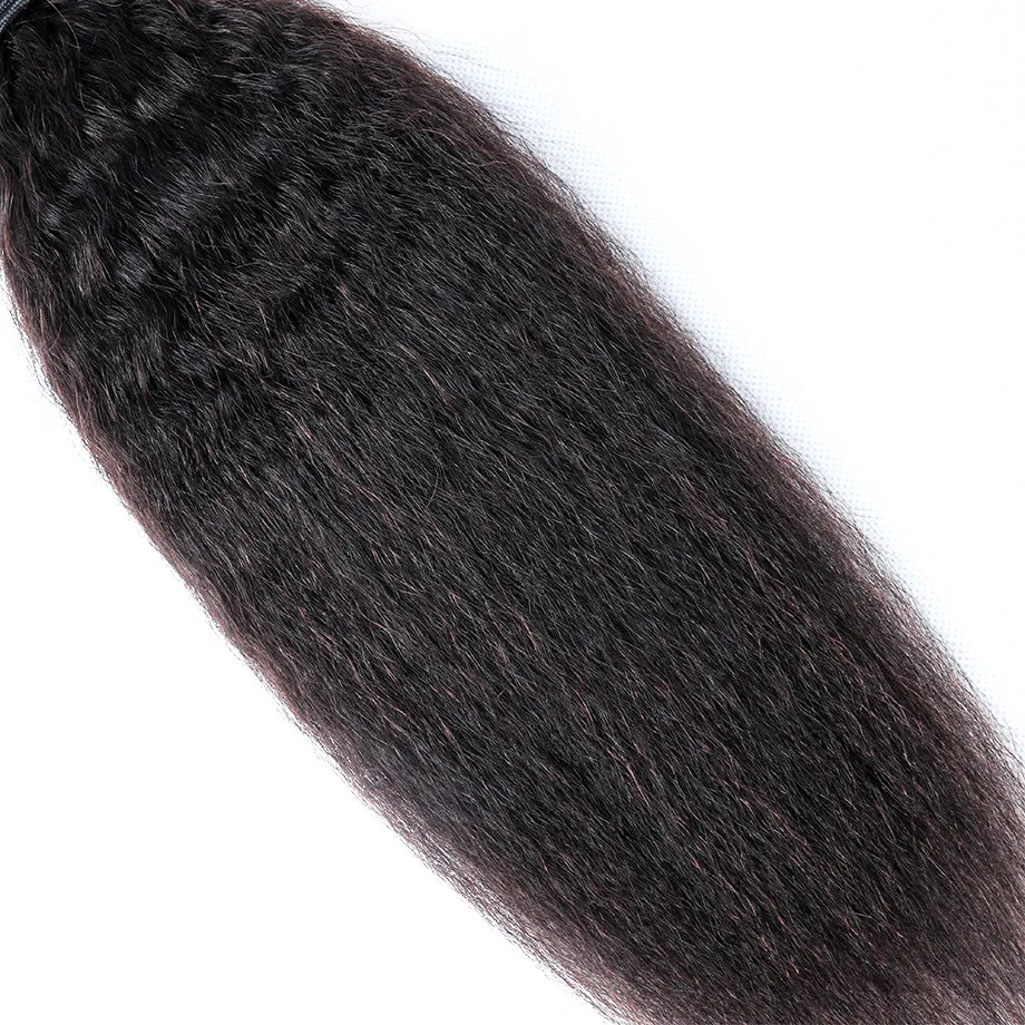 

Bling Hair Brazilian Kinky Straight Hair Weave Bundles 100% Remy Human Hair Extensions 1 Piece Only Natural Color Free Shipping