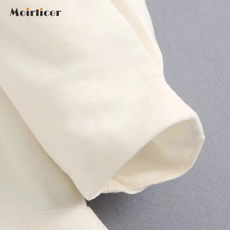 Новинка Лето 2020 Брендовое летнее платье-трапеция с пышными рукавами короткое