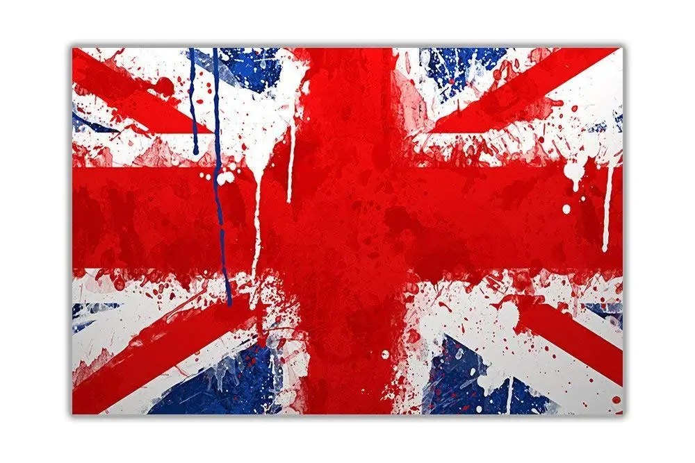 

Флаг Англии WANLN с рисунком, картины дома от брызг, металлический жестяной знак, товары для дома, гаража, бара, легкий и интересный внешний