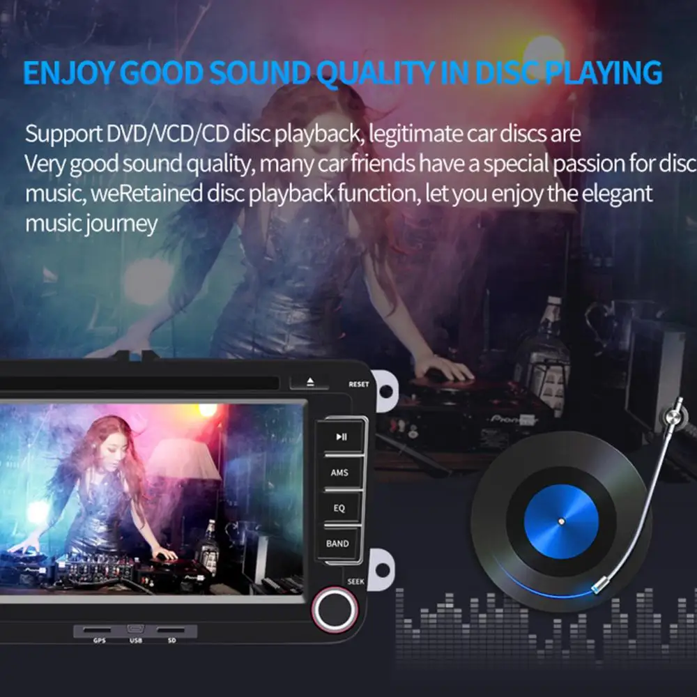 50% Лидер продаж 7 дюймов многофункциональный автомобильный DVD Радио FM GPS навигации