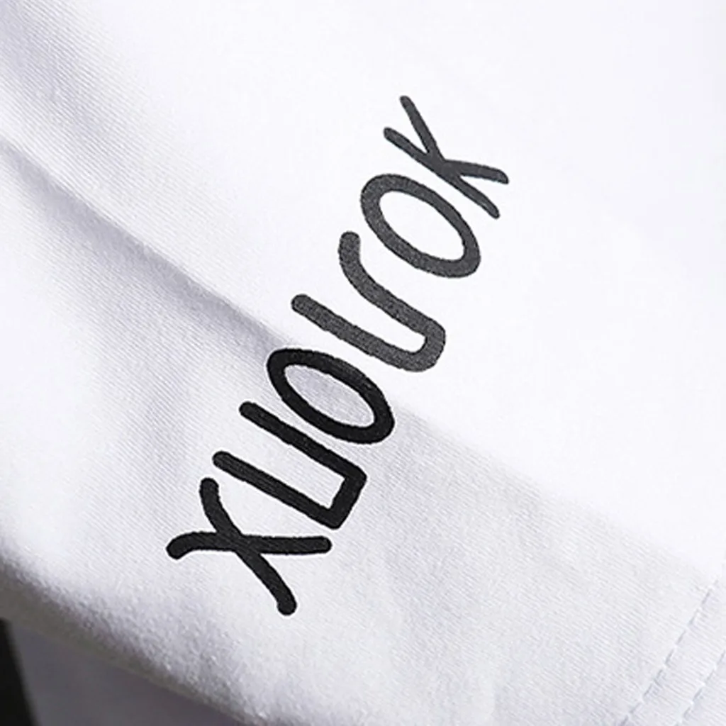 Мужская Повседневная футболка с принтом Chamsgend топ круглым вырезом и длинными