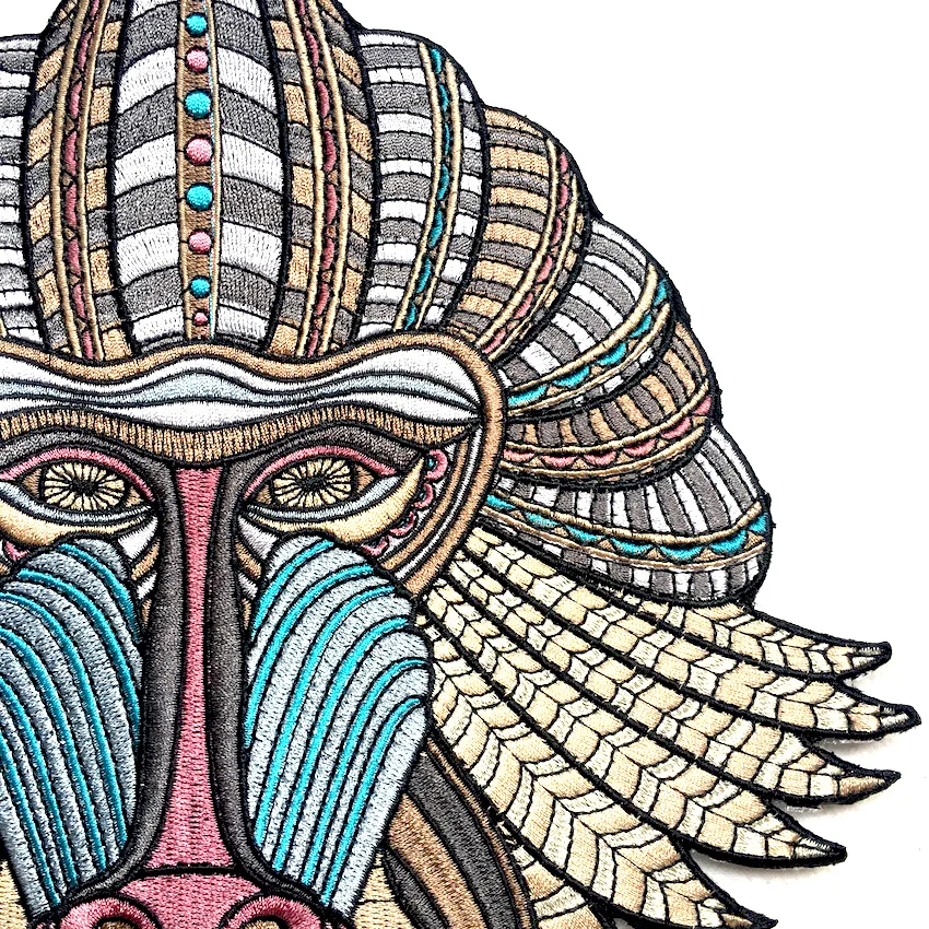 1 шт. набор примитивной обезьянки с буквами нашивки для вышивания одежды вышитая