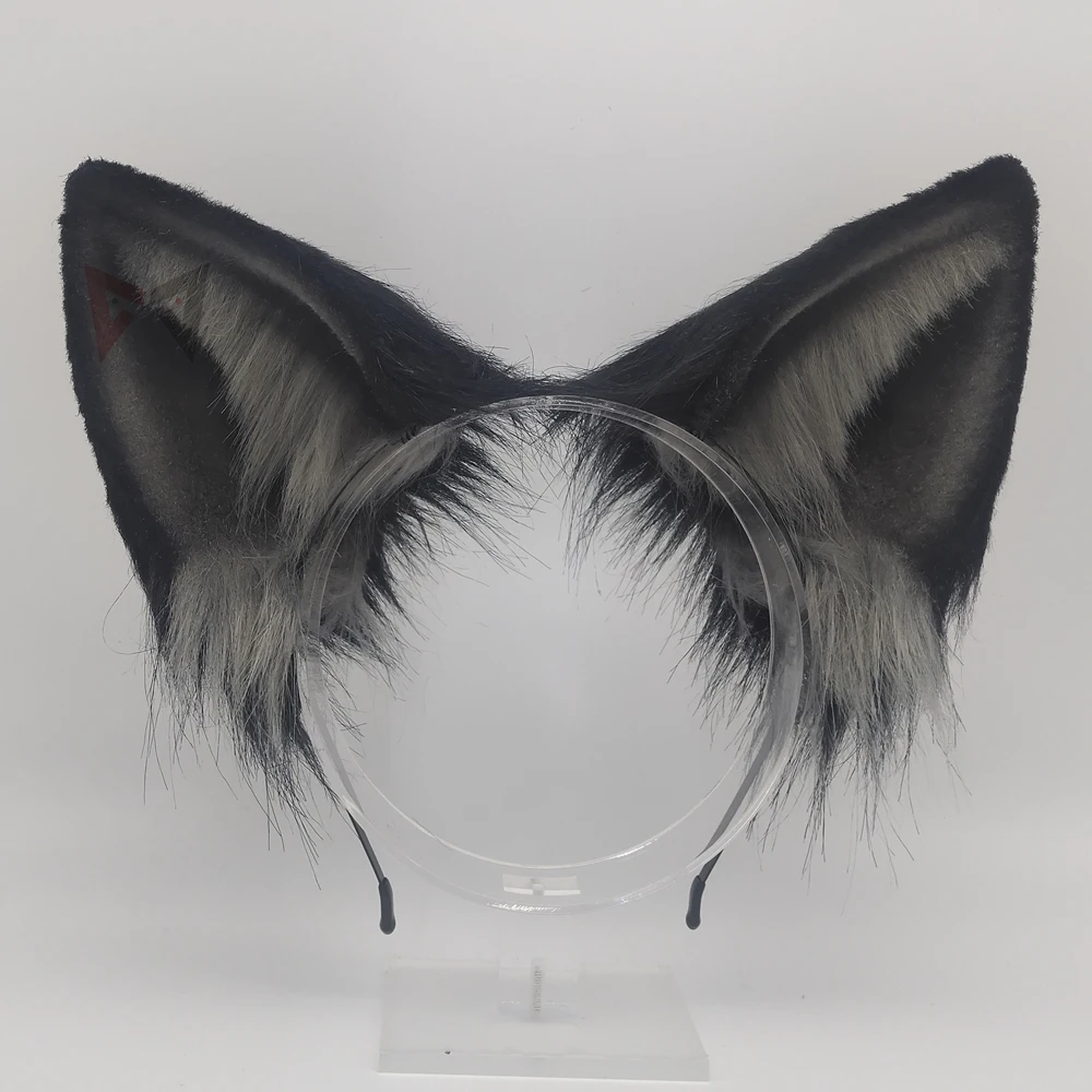 

New Black Fox Ears Hairhoop Beast Style Cosplay Wolf Headwear For Girl Women Costume Accessories Custom Made