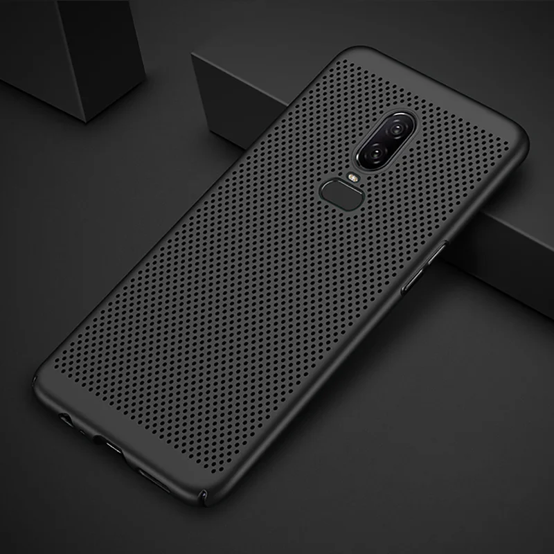 Heat Dissipation Breathable Case For Oneplus 7 Pro 6 6T Matte Hard PC Cover One Plus 5 5T Hollow Cool Ultra Thin |