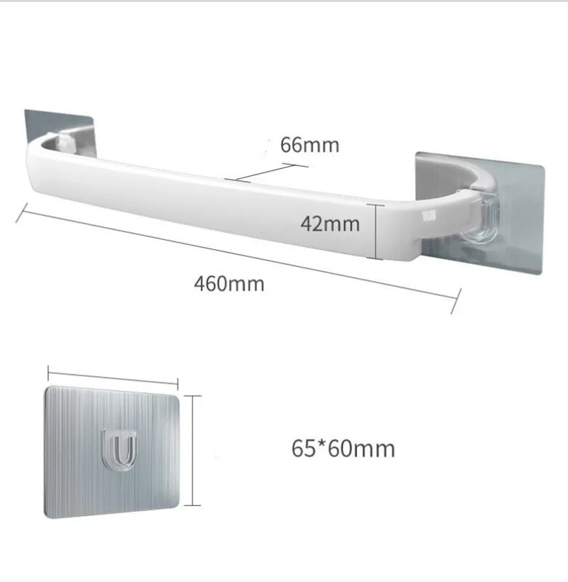 Настенная самоклеящаяся вешалка для полотенец в ванную комнату 3 цвета|Вешалки