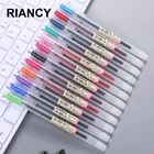 12 цветов цветная ручка 0,5 мм набор гелевых ручек с чернилами для рисования школьные и офисные гелевые ручки канцелярские принадлежности милые школьные принадлежности 04153