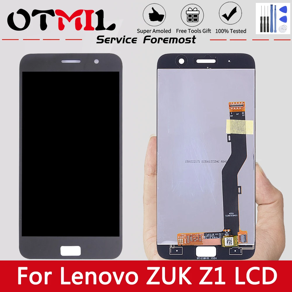 

ЖК-дисплей 5,5 "для Lenovo ZUK Z1, оригинальный сенсорный экран с дигитайзером в сборе для LENOVO zuk z1, сменный дисплей для ZUK Z1, Z1221