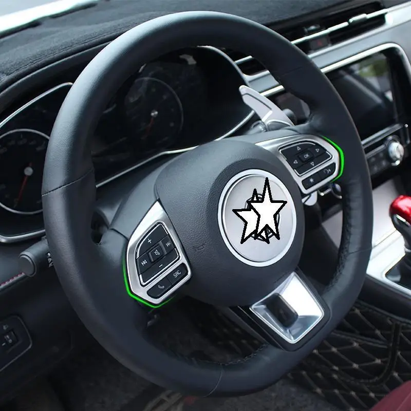 Авто Кнопка рулевого колеса Автомобильный модифицированный декоративный стикер