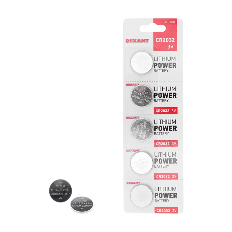Часовые литиевые батарейки типа CR2032 долговечные элементы питания для часов 3 В 5