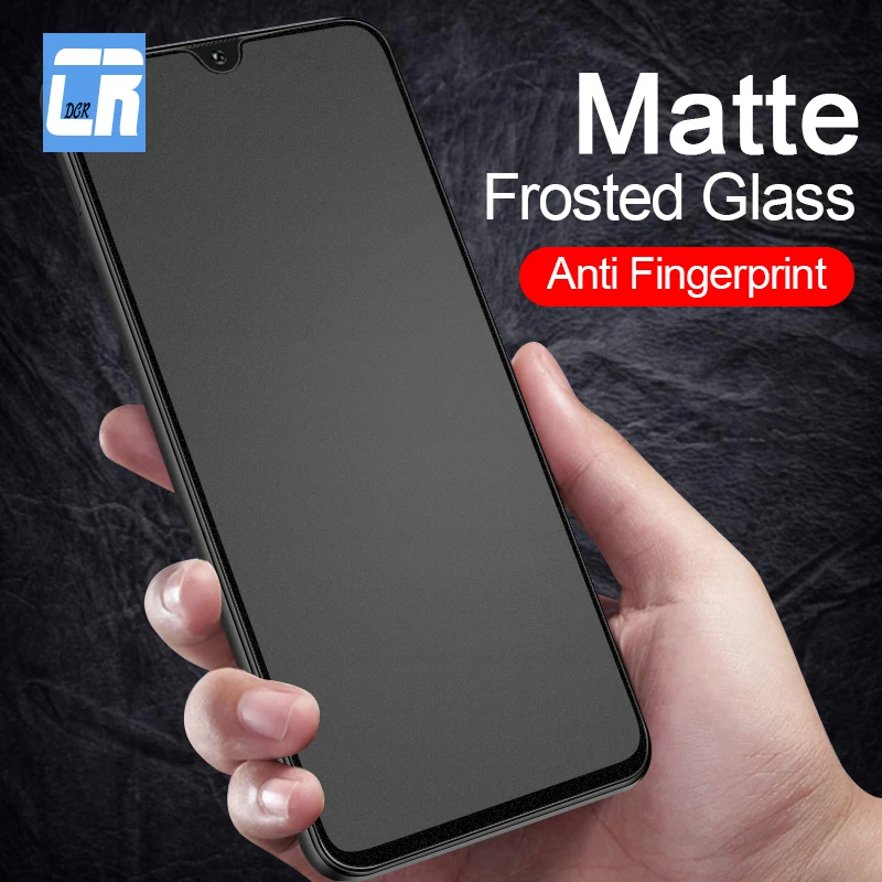 No Fingerprint Matte Frosted Glass for Samsung Galaxy A21S A50 A20 A30 A10 M10 M20 Tempered Glass for Samsung A71 A51 A72 A52 A7
