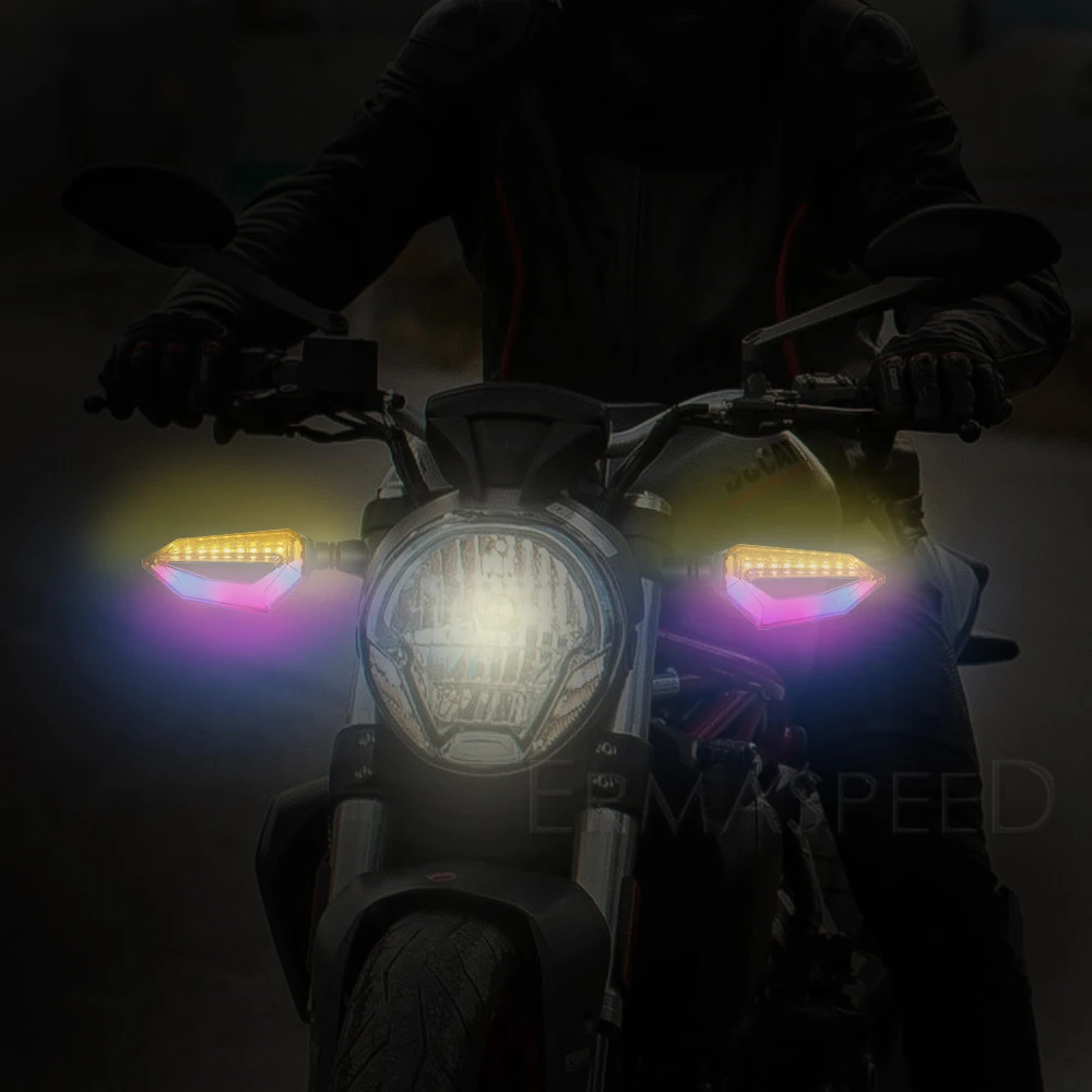 Универсальные поворотники для мотоциклов мигающие светодиодсветодиодный огни