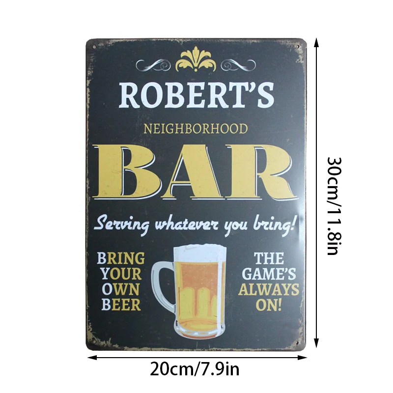 Пивной Бокал Вина ура ретро металлическое олово винтажная табличка стена