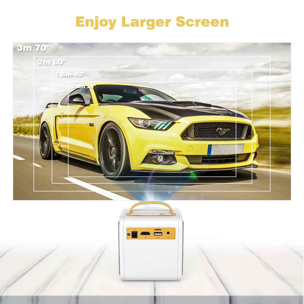 Excelvan Q2 мини проектор 700 люменов для детей Детский подарок портативный родителей и