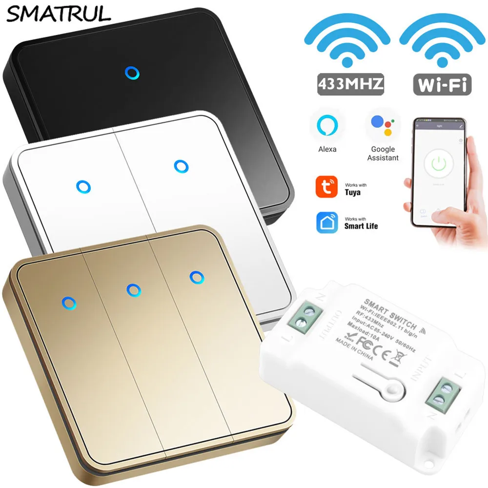 SMATRUL электрическая нагревательная плита светильник приложение Smart Life Tuya Wi-Fi RF