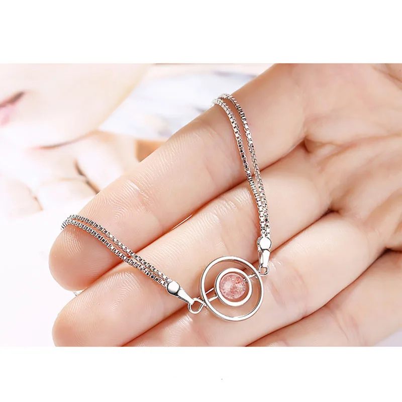 Аксессуары MEETSOFT серебряного цвета модные кварцевые браслеты с клубничным